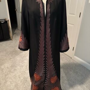 GOGO Black and Brown Long Sleeve Dress